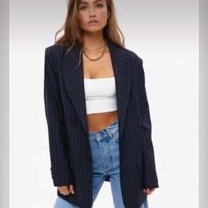 Pinstripe Blazer